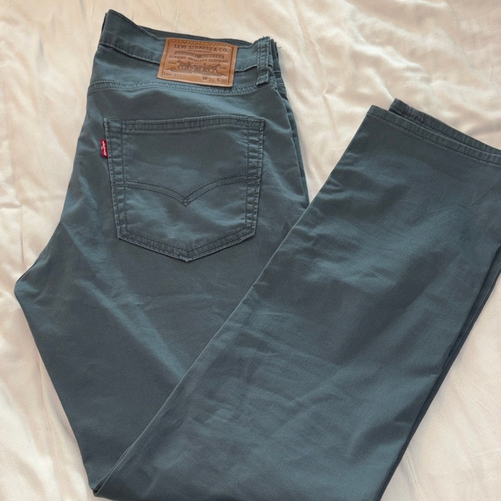 Levi's Men's Dark Teal Slim Jeans
